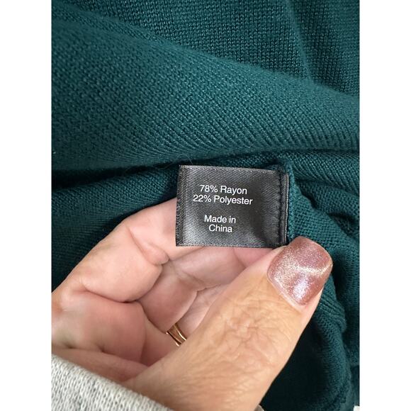 NWT Lane Bryant Teal Green Knit Sweater Top 26 28 3X - Picture 6 of 7